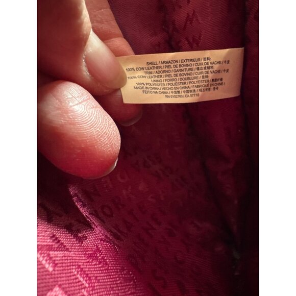 Kate Spade Lise Bixby Place Bag in Mulled Wine Patent Leather Berry Satchel Bag - Picture 14 of 15